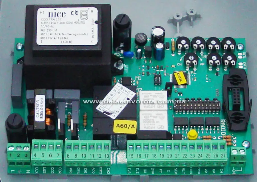 Плата управления для раcпашных приводов NICE MC-800