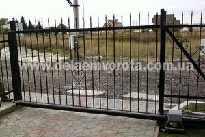 Фото откатных ворот своими руками в Черкассах