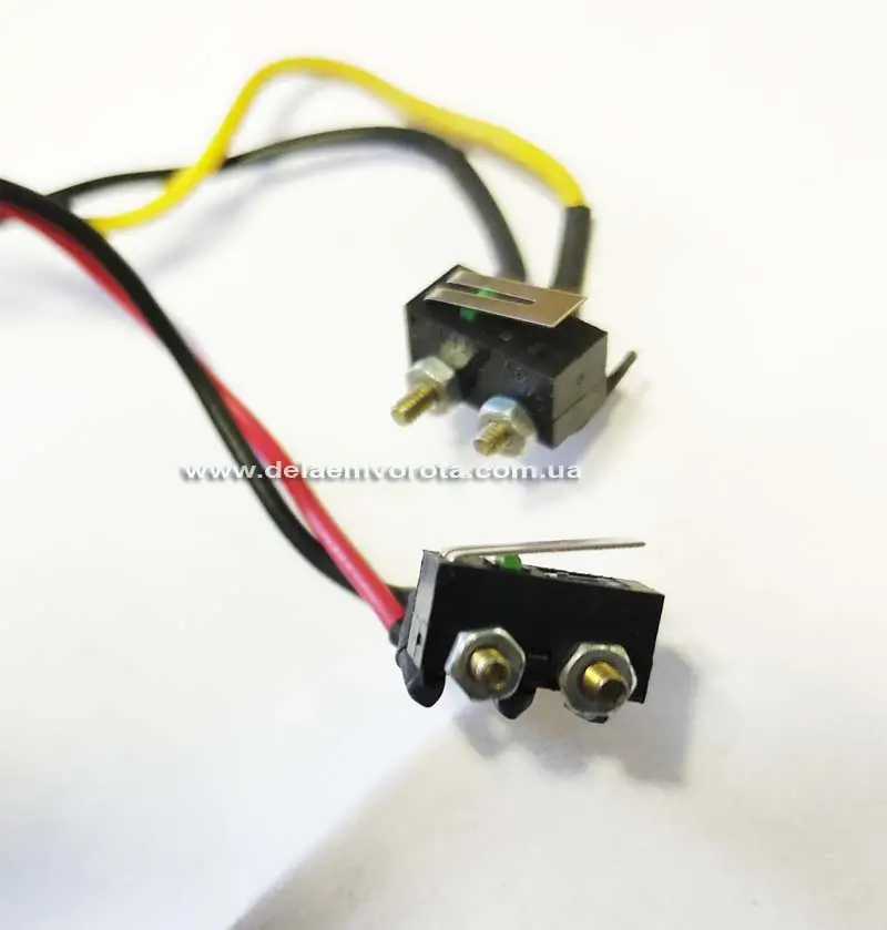 Мікроперемикачі (мікрікі) кінцевих вимикачів для гаражного привода GANT G1000-1200 (PROFESSIONAL PS-3000). Б/в