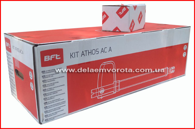 Упаковка комплекта поставки автоматики BFT ATHOS AC 25:
